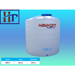 Su Tankı Deposu 5000 Lt. Dikey Kısa